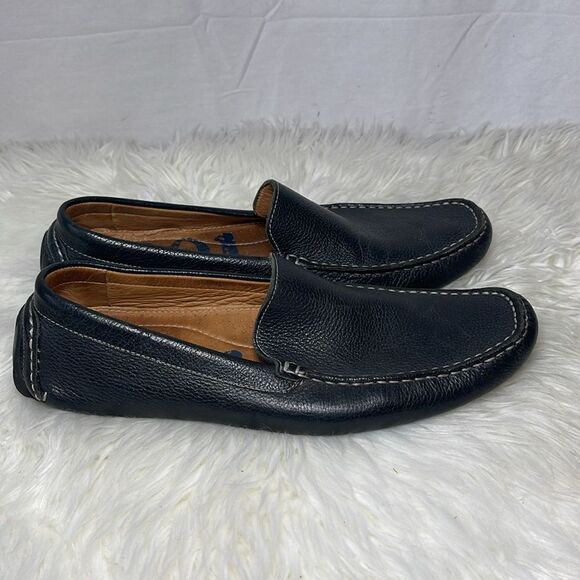 1901 Brown Leather‎ Slip On Driving Loafers Sz 10.5